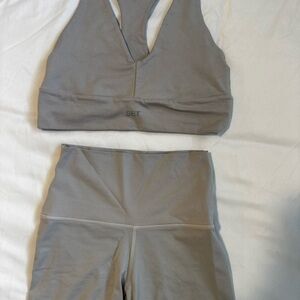 SET Active Gray Bike Shorts Set